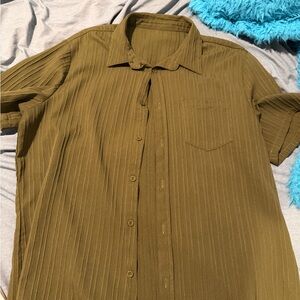 Olive Green Men's Shirt